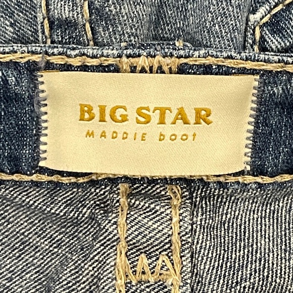 Big Star Maddie Boot Denim Distressed Jeans Size 27 - Picture 7 of 7